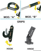 Osculati 60.663.01 - FRIEND Tiller Extension Handle B 750/1043 mm