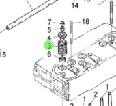 Nanni Diesel 970491003 - Valve Spring for HE and N3 Series Engines