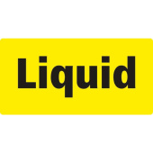 Marine Liquid Identification Sticker, Soft PVC, Yellow