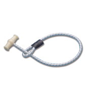 Trem Elastic Sail Fasteners with Nylon Toggles Ø6 mm, 35-55 cm, White, 4 pcs