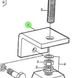 Nanni Diesel 970302551 - Rear Engine Mount Support for 5.280HE Engines
