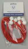 U-Rope Sail Binder 60 cm Red Elastic (4 pcs)