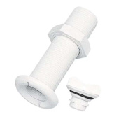 Nuova Rade 16797 - Drain Socket W/Plug, Round, ''Fast Lock'', Ø43mm, White