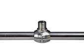 Scanstrut RA-01 Stainless Steel Rail Mount for Single Antenna (25mm Rails / 1"x14 TPI)