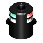 Lopolight 201-007W-B TB - Navigation Light 2NM Tri-Anchor W/Windex W/IP68 Base & Connector