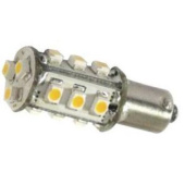 Dixplay Bulb BA15D 8-35V 2.5W - 18 Warm White LED - Ø22X45mm