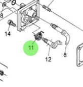 Nanni Diesel 970302862 - Return Lever Spring for Accelerator and Speed Control