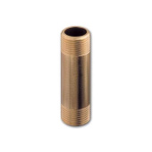 Guidi Brass Barrel Nipple BSPT, Male-Male Pipe Nipple (Various Lengths)