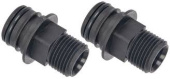 Flojet 20381704 - Pentaflex/6000/HD6 Series Port Kit (2 pcs.), Snap-in Port x 1/2" QEST Thread, Straight, O-Ring EPDM