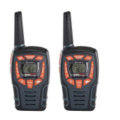 Cobra AM855 - Weather Resistant Walkie Talkie With Built in LED Flashlight, VOX, VibrAlert, Call Alert, Over 10km Range And More Than 968 Channel Combinations, Power Saving Function (2 Pack) – Black