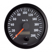 VDO 437-015-007G - Cockpit Vision Speedometer 200 Km/h 100mm 12-24V