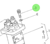 Nanni Diesel 970142138 - M6x20 Socket Head Bolt for Injection and Feed Pump