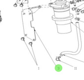 Nanni Diesel 95310666 - Fuel Filter Bracket for T4 Series Engines