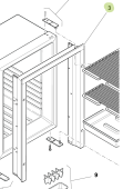 Isotherm SGB00080AA - 3-Sided FM Inox Frame for Cruise CR65 Inox Freezer