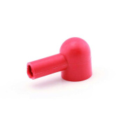 Battery Terminal Insulated Cover - Red, Round, for 10-16 mm²