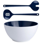 Marine Business Summer Blue Salad Bowl with Cutlery