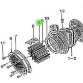 Nanni Diesel 970604530 - Sea Water Pump Impeller for HE and N Series Engines