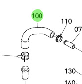 Bukh 1G032-0551-0 - Breather Tube for EPA28 and EPA36 Head Covers