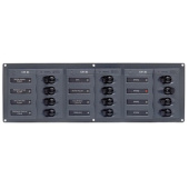 BEP 902NMH - Circuit Breaker Panel 12-Way 12v Horizontal