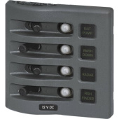 Blue Sea Weatherdeck IP67 Circuit Breaker With Fuse - 4 Positions Grey