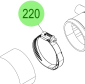 Steyr 2181189-0 - Hose Clamp With Spring 50-70/12