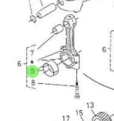 Nanni Diesel 970301960 - Connecting Rod Bearing for 4.190HE Engines