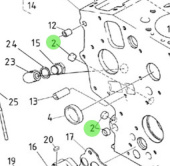 Nanni Diesel 970314252 - Sealing Cap for Crankcase and Cylinders