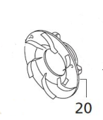 Webasto 1316886A -HL90 HL100 Heater Back Wall Incl Sealing Rope