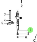 Nanni Diesel 970316183 - Fuel Injector Assembly for T4 Series Engines