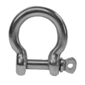 Belship 722524 - Forged Stainless Steel AISI 316 Polished Bow Shackle 4mm (10 pcs)