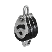 Antal 00306 - Stainless Steel 316 Mini Block Series 34x6, Ball Bearing, Triple Block + Becket