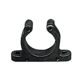 Nuova Rade 45242 - Plastic Support Clip, Screwed, Ø45mm, Black Blister (2 pcs)