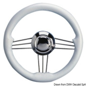 Osculati 45.173.35 - SS+Polyurethane Steering Wheel White 350 mm