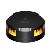 Lopolight 201-023S-FB-B - 360° Amber Strobe Light Horizontal Mounting Black Aluminum Flat Base