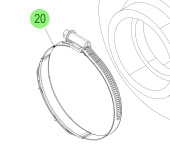 Steyr 2174417-1 - Hose Clamp 70-90/9 SST Spare Part