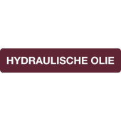 Marine Hydraulic Oil Identification Sticker, Dutch, Soft PVC, 100×20 mm