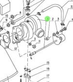 Nanni Diesel 970310729 - Turbocharger for 4.330TDI and 4.340TDI Engines