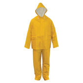 Rain Suit PVC/Rayon Yellow, Size M