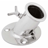 Flagpole Socket SS304 - 25mm, 60° Inclined