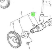 Nanni Diesel 970307923 - Camshaft for 5.280HE Engines