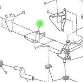 Nanni Diesel 95310310 - Air Cooler Bracket for 5.250TDI Engines