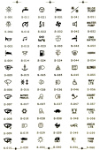 Talamex Symbol PVC Stickers For 14544001 Up To 14544005