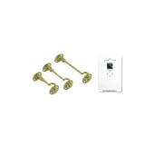 Foresti & Suardi 201A.L - Cabin Hook Double Hinge Brass 60mm Blister