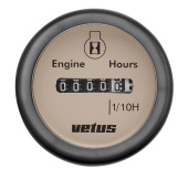 Vetus HOURW - Hour Meter, Cream, 12/24 Volts