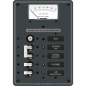 Blue Sea 8102 - Panel 120VAC 2pos with ELCI Main 30A Voltmeter (replaces 8102B-BSS)