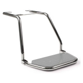 Zwaardvis Long Footrest For Seat Mounting Foldable, Stainless Steel