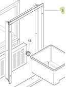 Isotherm SGB00125AA - 3-Side Flush Mounting Inox Frame for Full Size Ice Maker