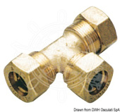 Osculati 17.410.03 - Brass Comprssion T-Joint 12 mm