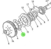 Nanni Diesel 970302103 - Governor Guide for Injection Pump