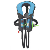 Plastimo 66916 - Inflatable Lifejacket SL180, Automatic Pro Sensor + With Harness + Double Crutchstrap, Turquoise